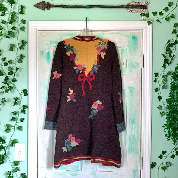 🌵Sparrow Anthropologie “Yellow Brick Road” Cardigan🌵 - Picture 7 of 11